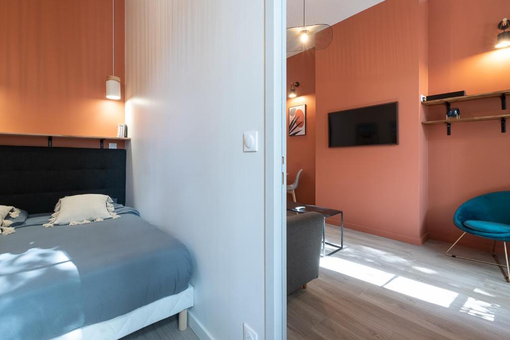 Appart T2 Voltaire - Chambre Separee - Part Dieu リヨン エクステリア 写真